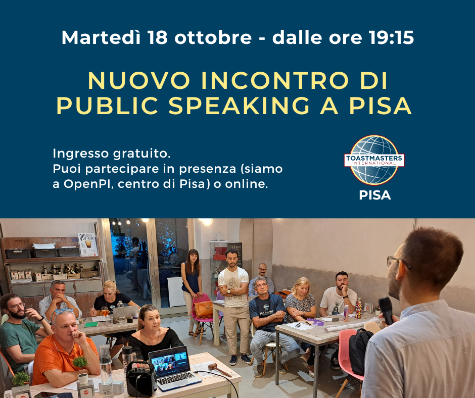 public speaking Pisa